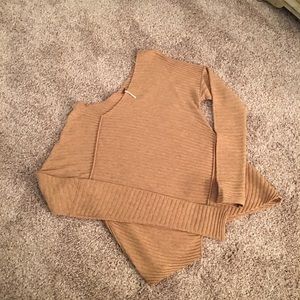 Free People Large Asymmetrical Sweater